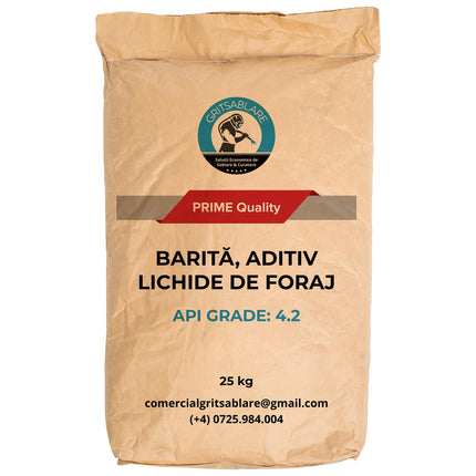 Barită (Baritină), API GRADE, aditiv lichide de foraj