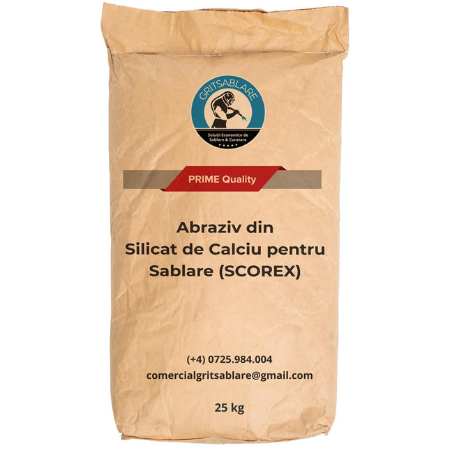 Abraziv din Silicat de Calciu pentru Sablare (SCOREX)