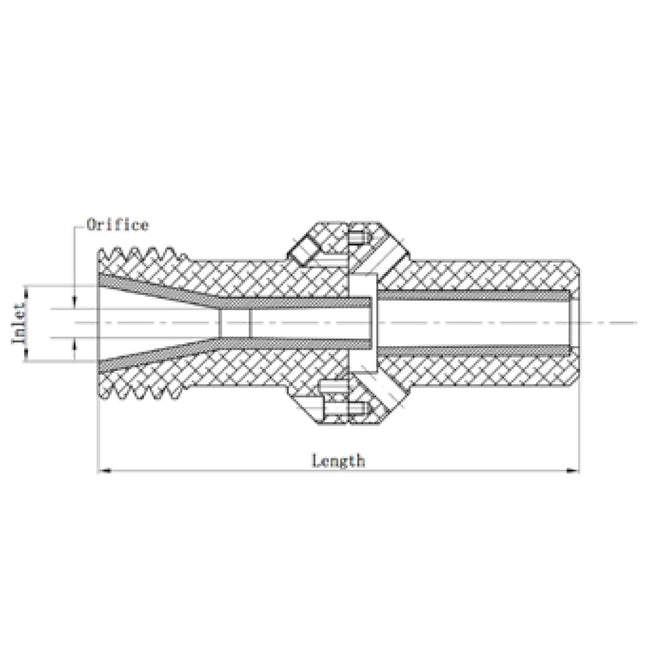 Duze de sablare cu jet de apă cu înveliș Aluminiu / Carbură de Tungsten